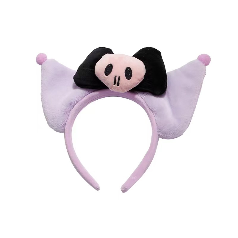 Halloween Headdress Skull Clow M Headband Face Wash Hair Band Funny Face Washing Hair Bow Plush Hair Band