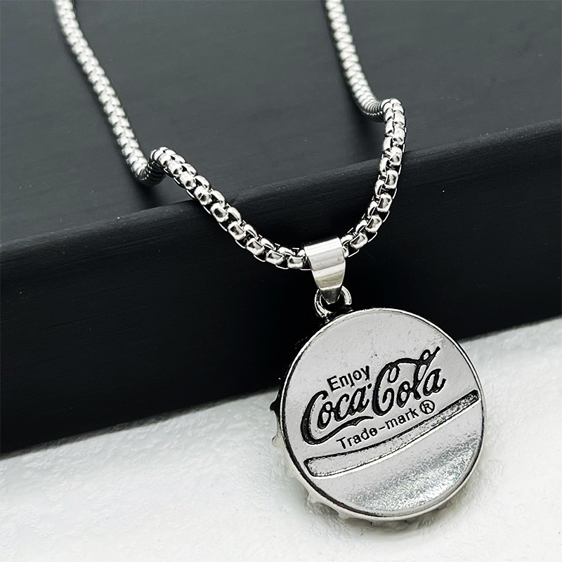 Personalized Hip Hop Men's Fashionable Scooter Necklace All-Matching Graceful Women's Perfume Bottle Full Diamond Calf Sunglasses Titanium Steel Sweater Chain