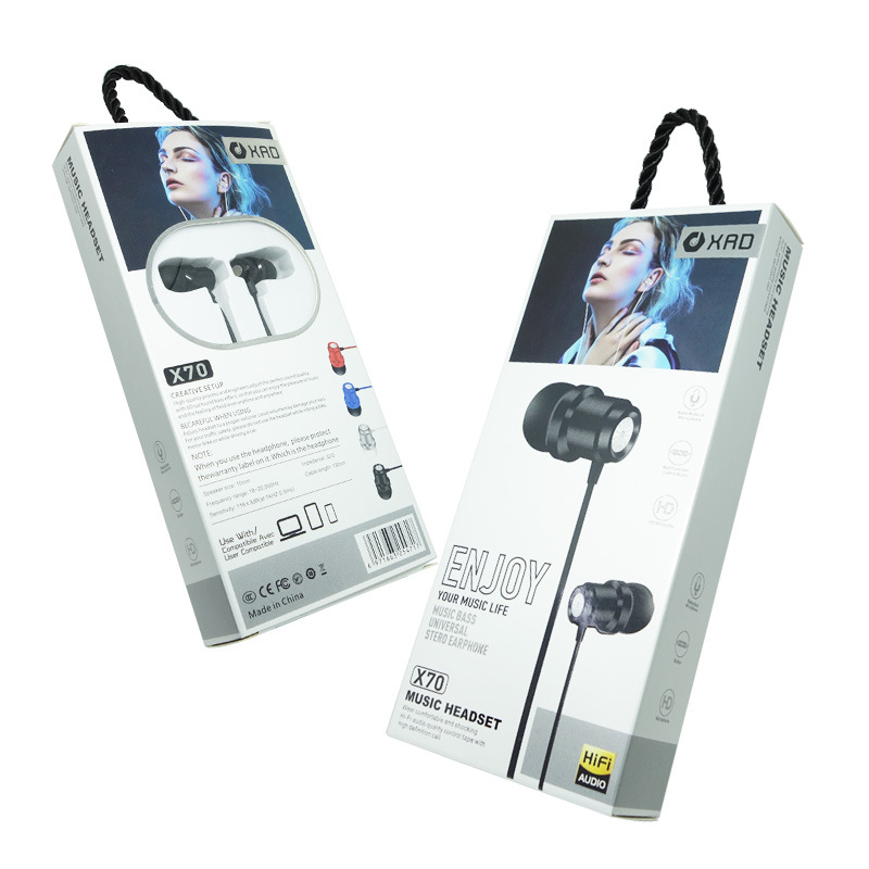 活塞入耳 3.5mm接口通用耳机 通话耳机 带零售彩盒盒