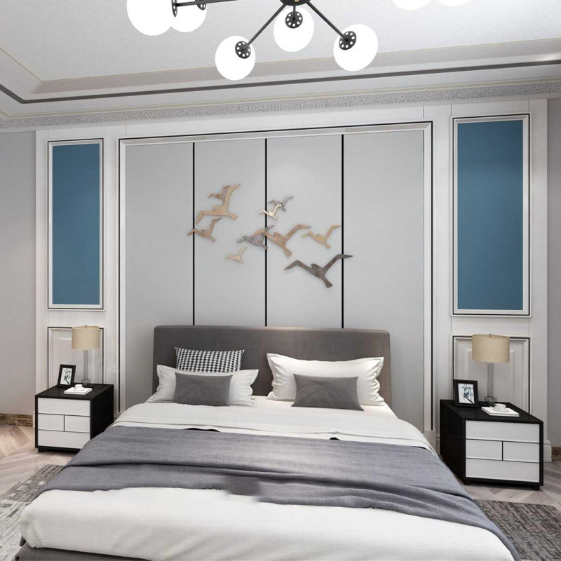 定制整套背景墙边框软包硬包欧式护墙板实木背景墙新中式集成墙板