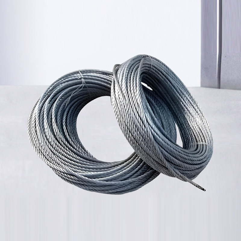 电动吊篮热镀锌钢丝绳8.3mm提拉电梯安装配件钢丝绳 热镀锌钢丝绳