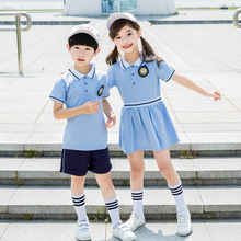 幼儿园园服夏装毕业照服装英伦风儿童班服套装小学生校服夏季纯棉