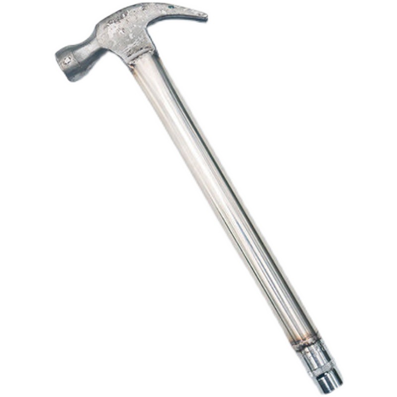 羊角铁锤膨胀螺丝套筒空调安装工具五金钳木工锤榔头一体扳手拔钉