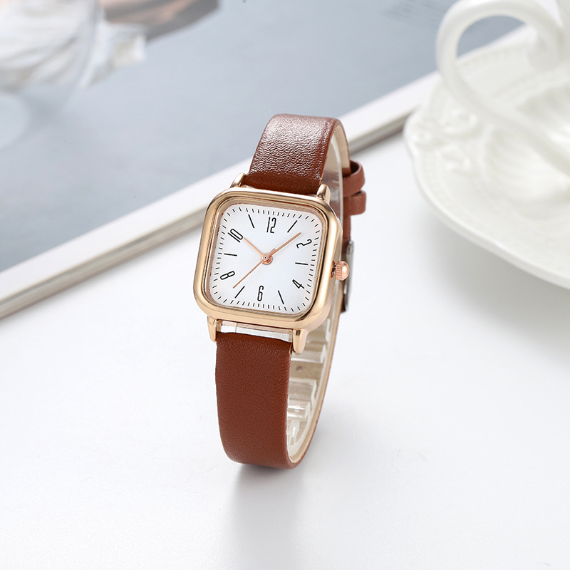 2023 New Women's Clothes Quartz Watch Luminous Small Square Digital Factory in Stock Wholesale Watch Supply One Piece Dropshipping