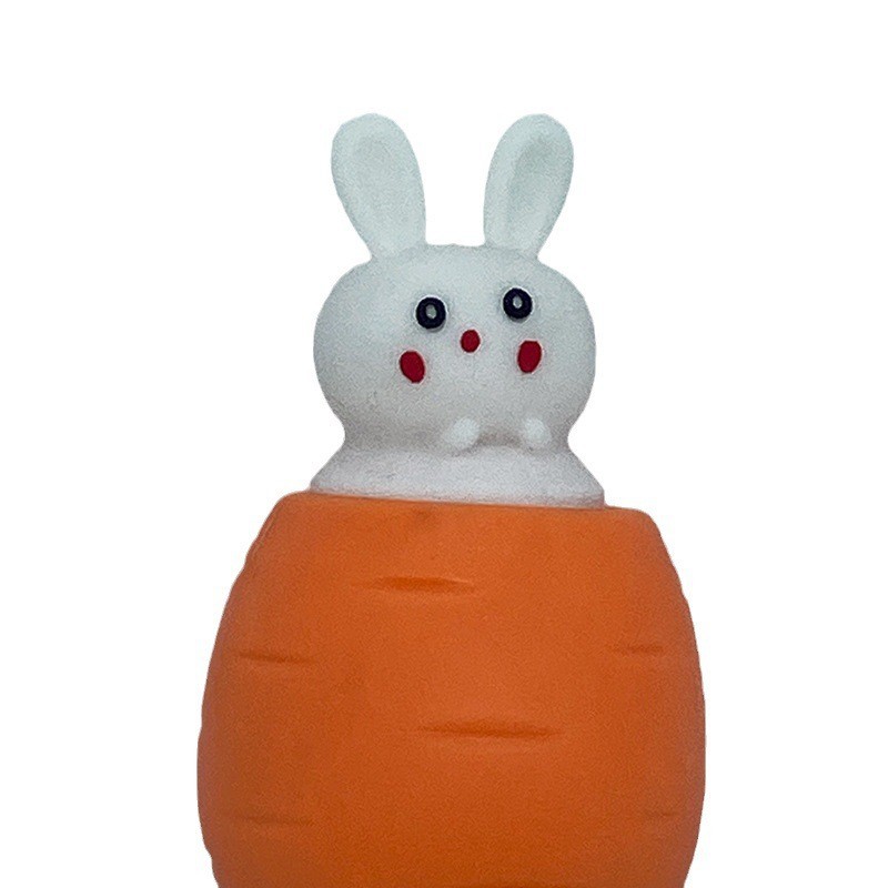 Radish Bunny Squeezing Toy Squeeze Cup Trick Vent Artifact Class Boring Stress Relief Gift Small Toy Radish