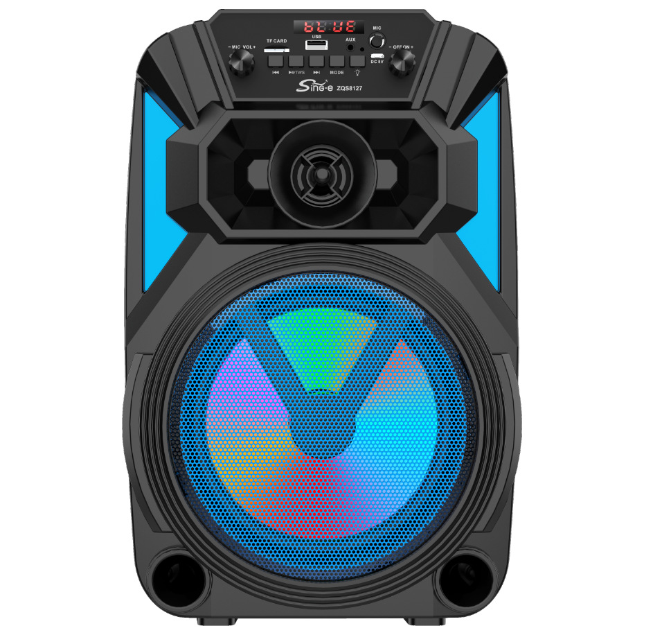 新款户外便携大功率高音幻led幻彩灯音响广场舞手提现货蓝牙音箱