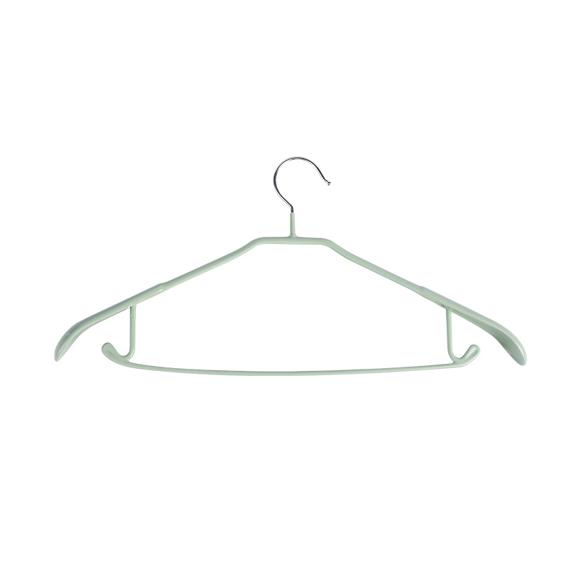 Plastic Dipping Metal Clothes Hanger Wide Shoulder Traceless Hanger Non-Slip Clothes Hook Sub-Semicircle Hanger Can Not Afford Bag Hanger