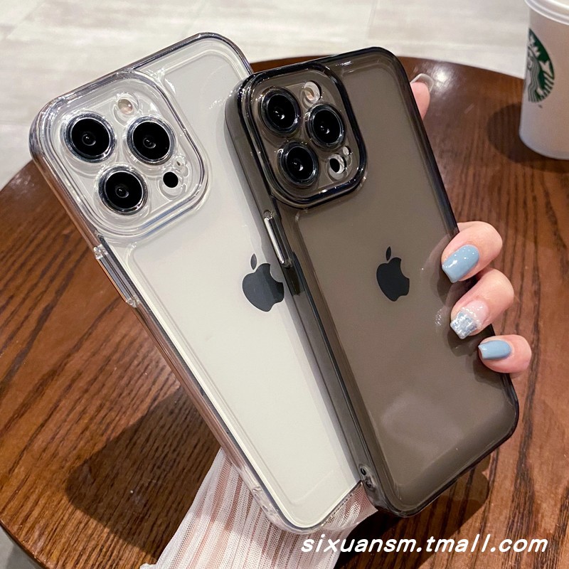 简约透明太空壳苹果15手机壳14iphone13promax保护套12/11/xsm/8