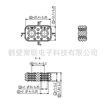 天海原装件pp3201325两芯封堵 汽车线束连接器接插件-阿里巴巴