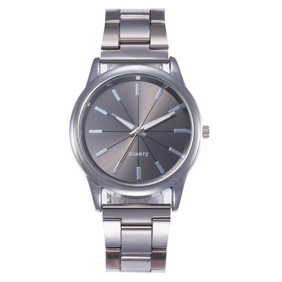 速卖通新品简约大气女式石英手表 表盘无数字式指针时间