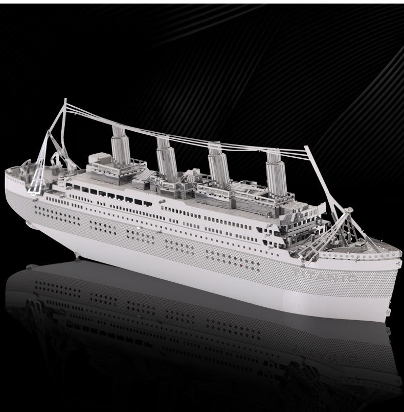 香港南源3d金属拼装模型diy益智拼图c21108 泰坦尼克号