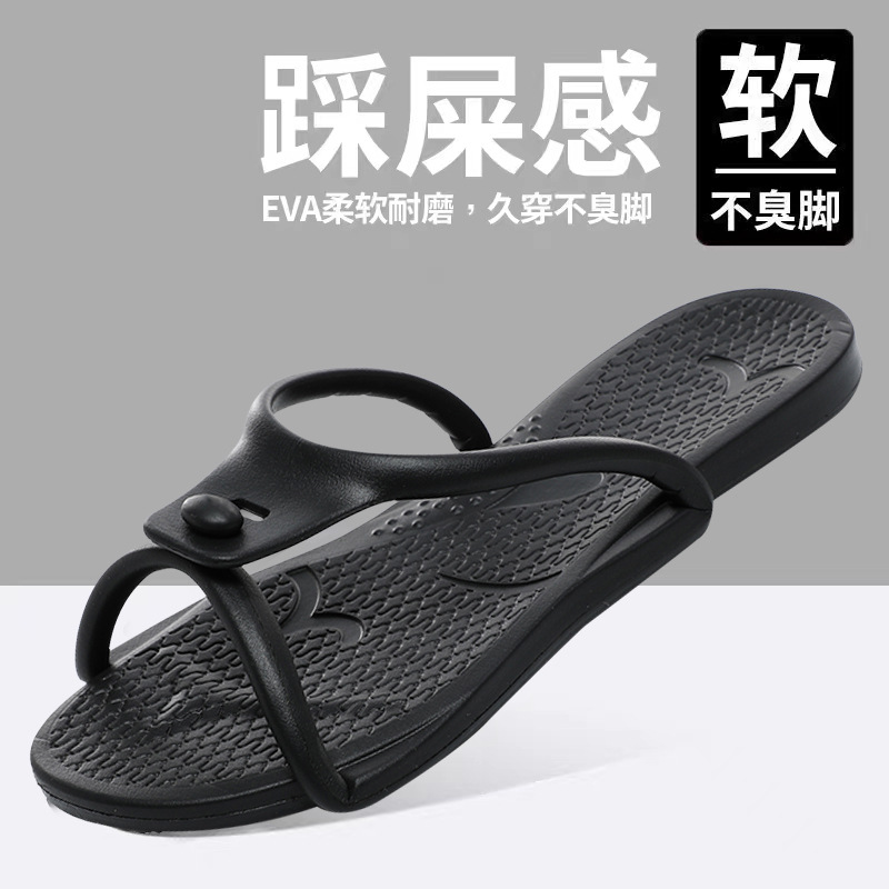 Summer New Travel Portable Folding Slippers Travel Men's and Women's Sandals Non-Slip Soft Bottom Couple Beach Slippers