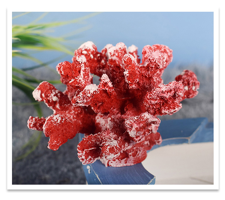 地中海风格树脂假珊瑚鱼缸装饰摆件水族箱造景海洋主题布置装饰品