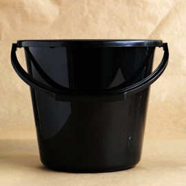 asahi日本进口手提水桶10l黑色蓝色家务清洁桶2021年春款钓鱼桶大