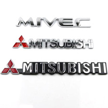 MITSUBISHI英文字母标 适用于菱悦V3翼神蓝瑟菱帅车标后尾贴标志