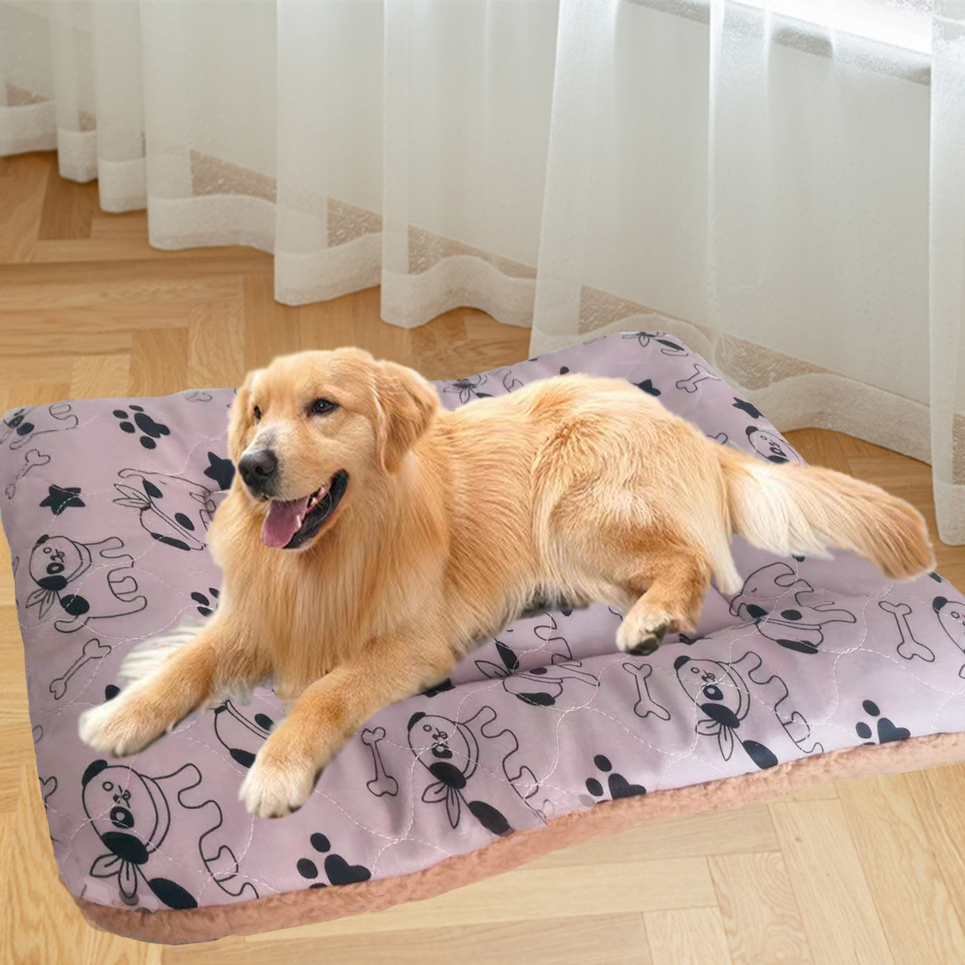 新款宠物垫狗骨头印花狗垫亚马逊热销猫垫四季通用加厚宠物用品垫