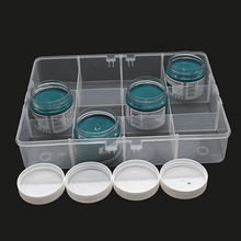 12格塑料透明调色盒马利水粉颜料罐大空瓶子格收纳盒分装工具