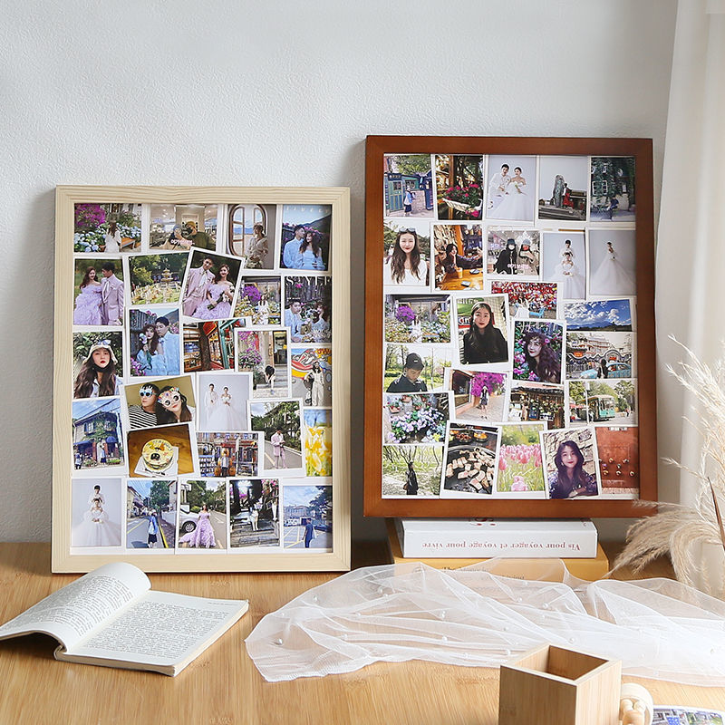 相框右手边实木挂墙16寸71820242832寸8k4开a3海报拼图画框a4跨境