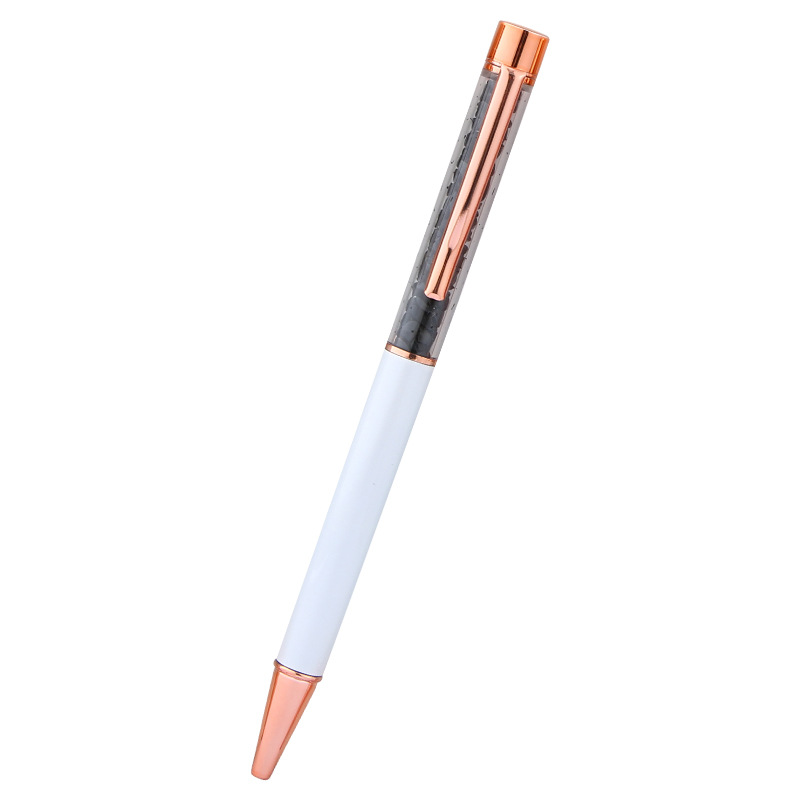 Gem Ballpoint Pen Metal Pen Natural Stone Accessories Fashion Pen in Stock New Product