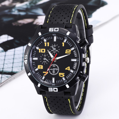 2023 Fashion Stitching Men's Quartz Watch Casual Fashion Watch One Piece Dropshipping Foreign Trade Watch Men's Manufacturer Batch