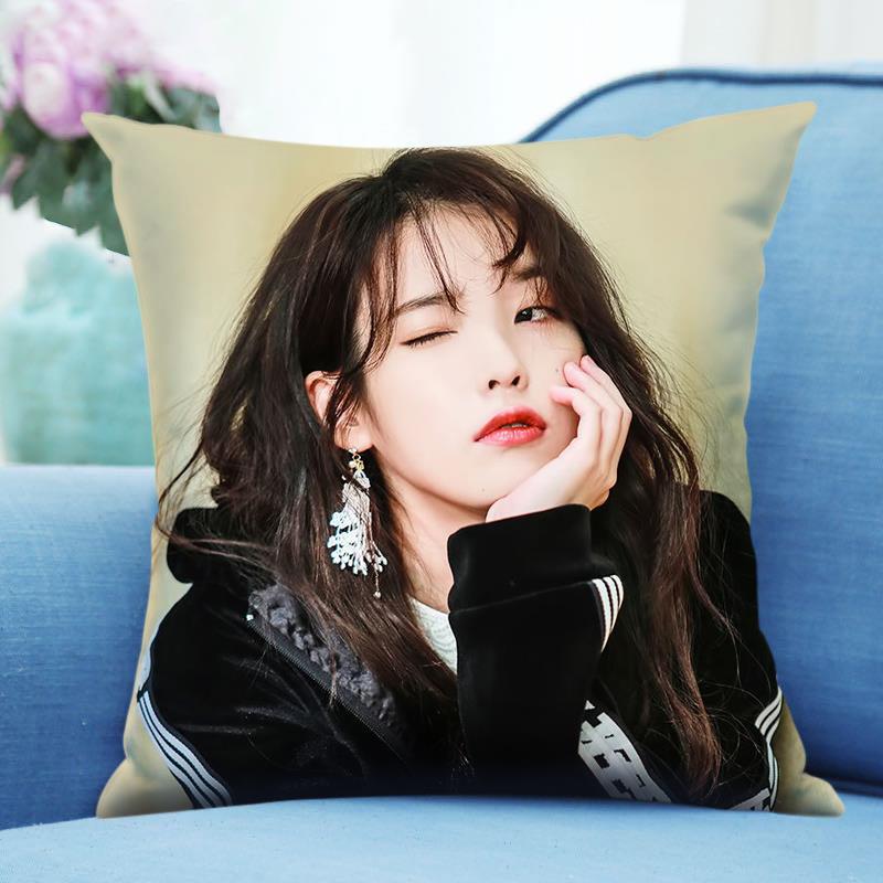 iu抱枕李知恩同款diy定制来图定做照片双面明星真人女生睡觉靠垫