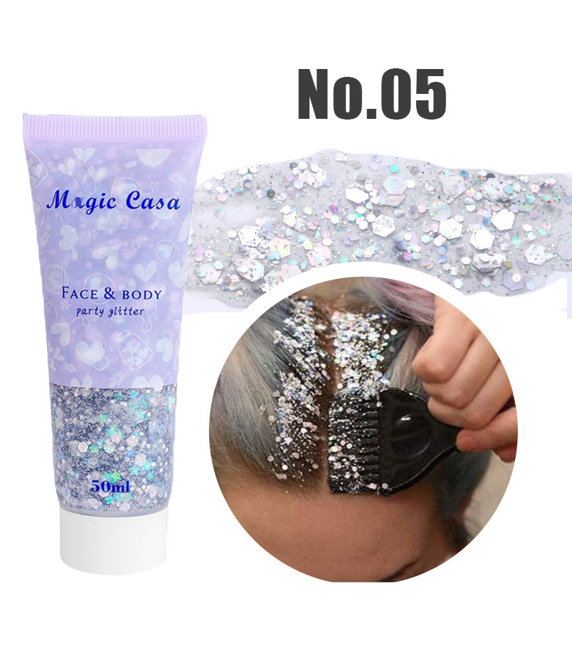 Cross-Border Makeup Sequins Gel Mermaid Scales Face Body Lip Sequin Eyeshadow Colorful Polarized Stage Makeup