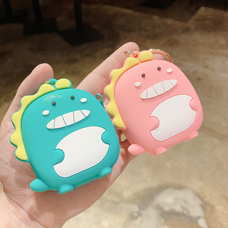 Kids Coin Purse Female Cute Korean Fan Cute Silica Gel Key Chain Pendant Cartoon Animal Coin Bag Stall Wholesale