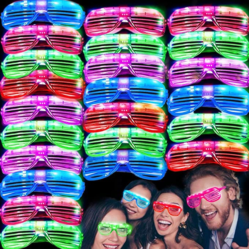 Blinds 3 Lights Glasses Led Flash Luminous Eyes Children's Toy Bar Party Cheering Props Wholesale