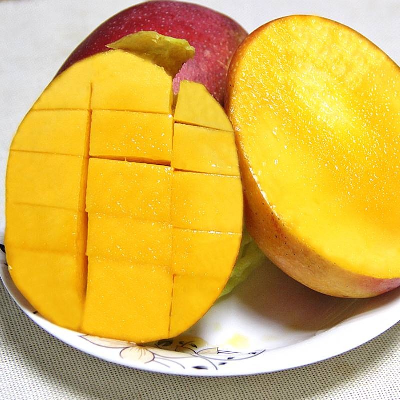 海南澳芒三亚特产新鲜水果5斤9斤树上熟金煌芒甜水果多汁凯特