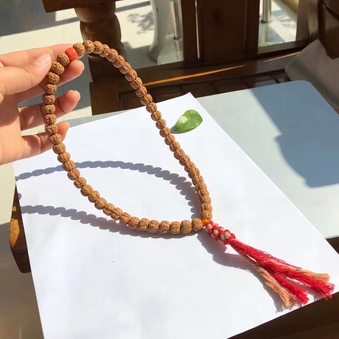 南瓜梅花双龙纹54颗手持文玩小金刚菩提单圈手持(货号32)