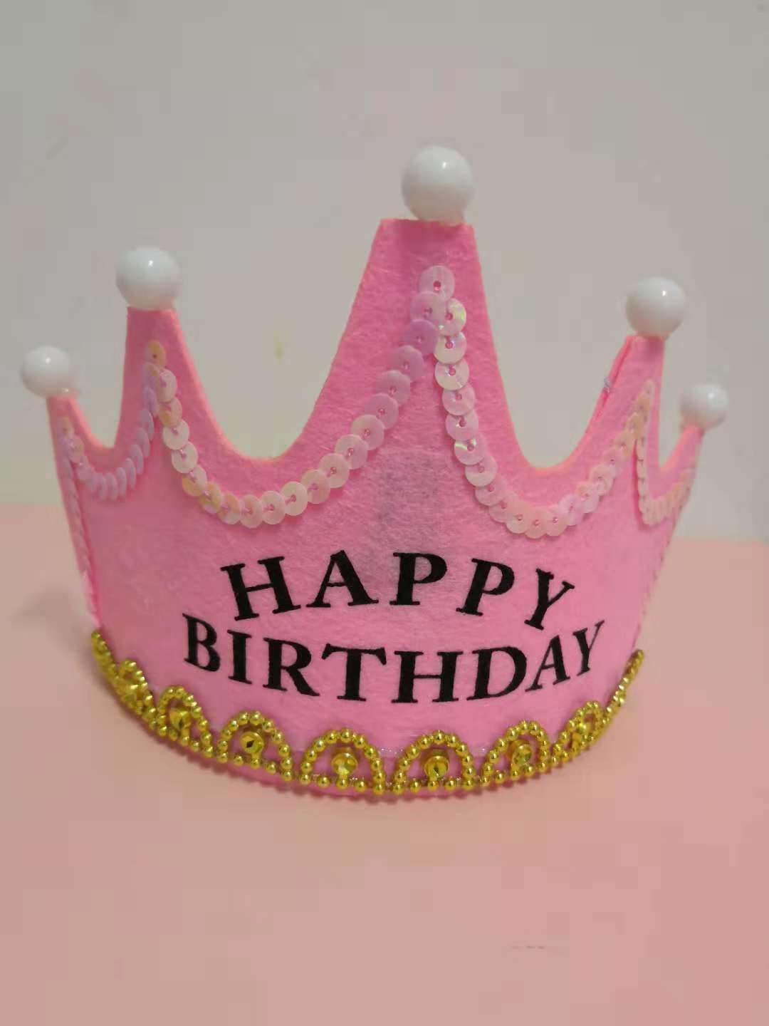 Douyin Online Influencer Birthday Hat Cartoon Luminous Birthday Hat Birthday Hat Children's Birthday Party Crown Decorative Hat