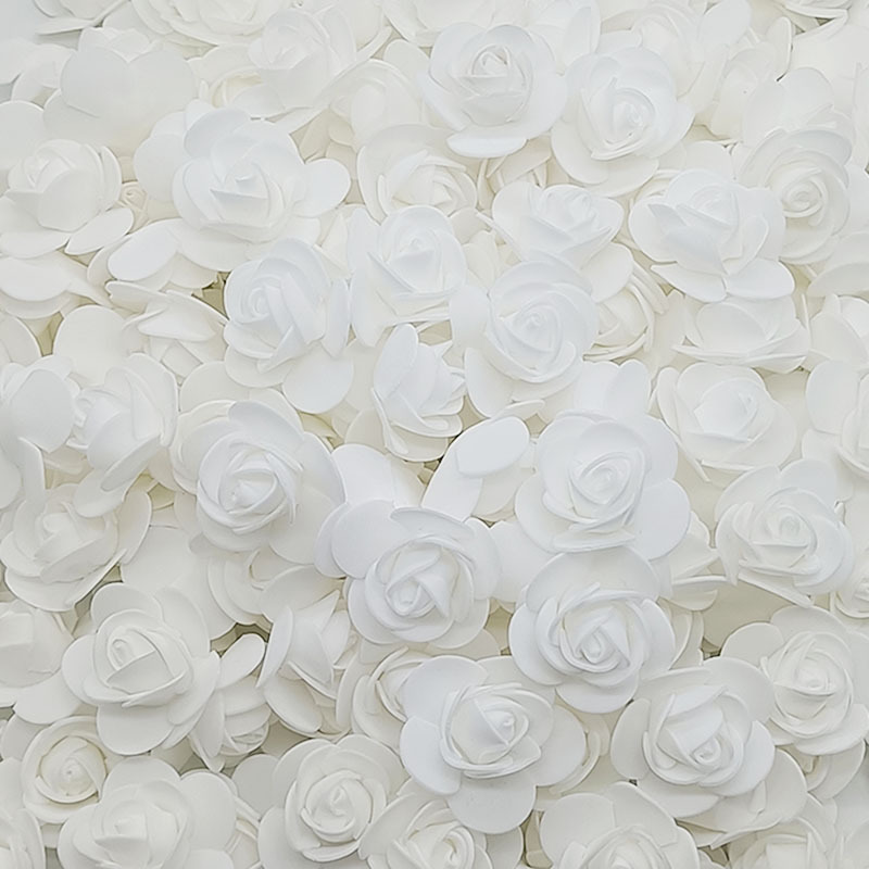 Artificial Flower And Artificial Plant 3.5cm Artificial Rose Pe Foam Flower Head Diy Wedding Celebration Decoration Garland Rose Bear Unicorn Eternal Flower