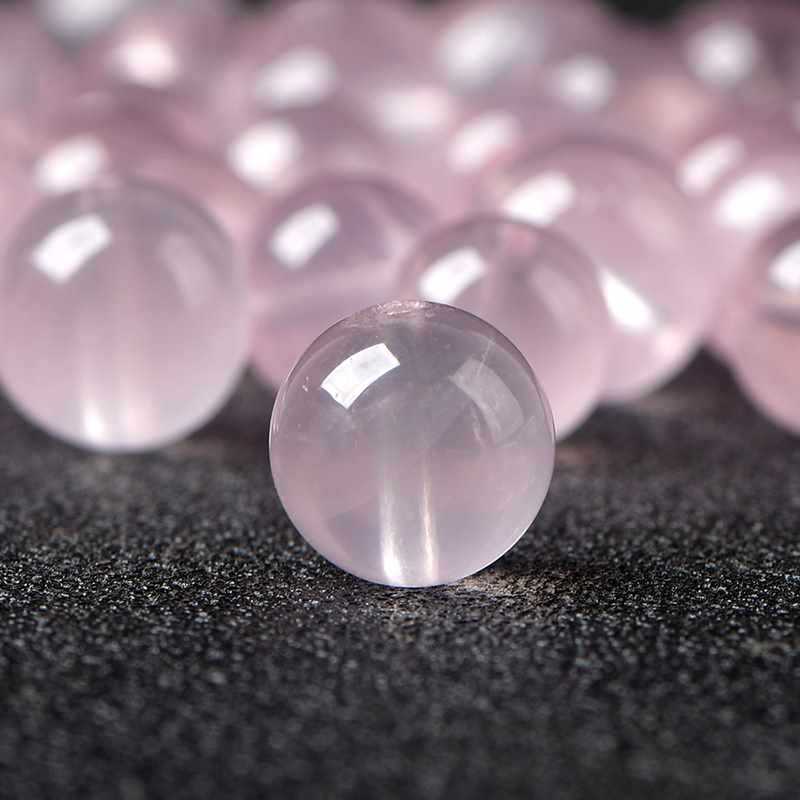 天然体粉水晶冰种果冻散珠子diy手工编织水晶手链项链串珠配饰女