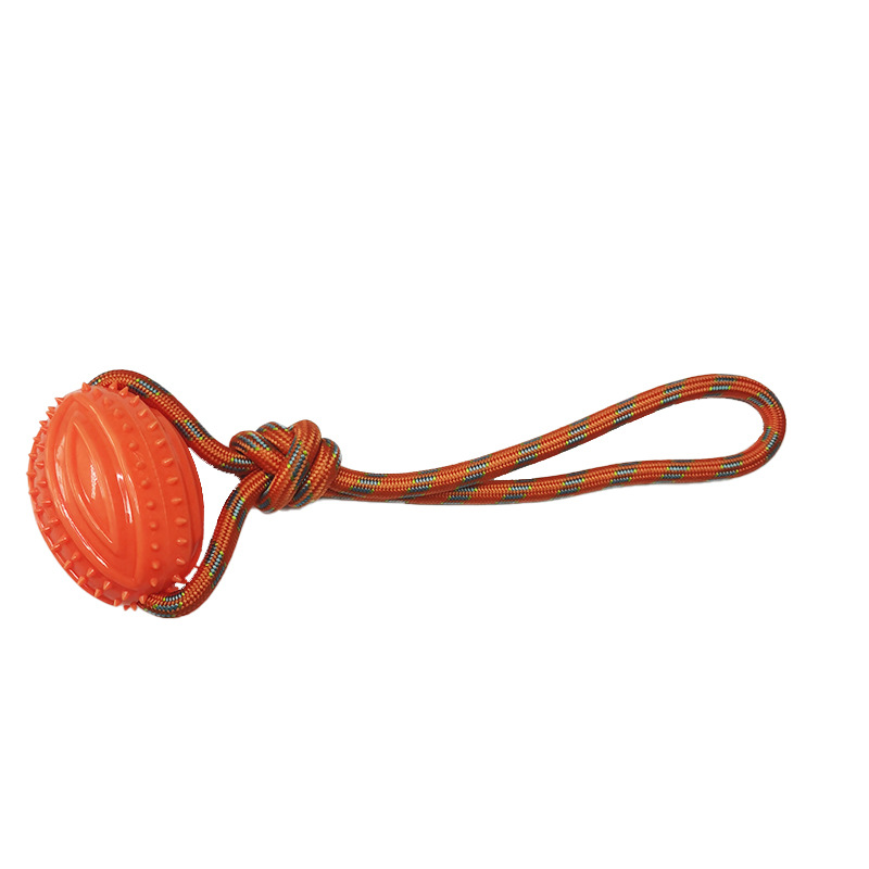 Pet Bite Rope Toy Bite Molar Teeth Nylon Rope Rugby Hand Pull Training the Toy Dog Dog Toy Manufacturer