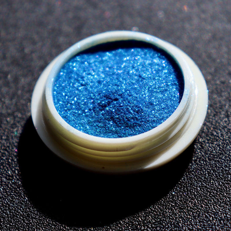 彩妆变色龙珠光粉美甲眼妆口红变色粉滴胶水晶泥角度变色珠光颜料