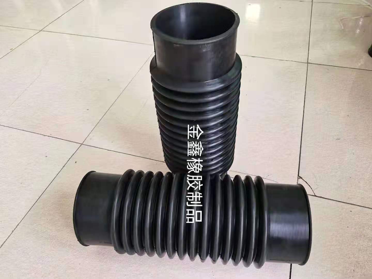 内径110橡胶伸缩软管波纹橡胶管pvc管道泄水连接软接头可弯曲直径