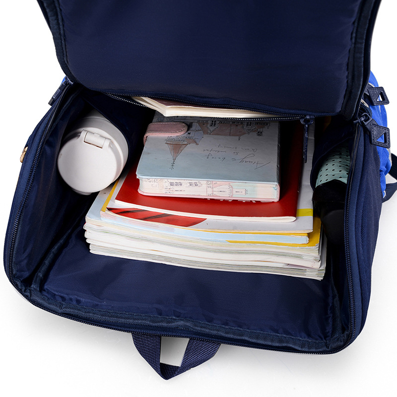 跨境外贸新款小学生书包儿童减负太空一片式全打开书包shoolbag