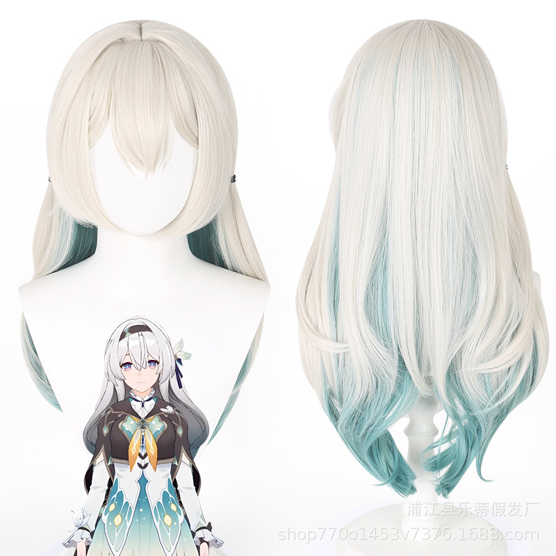 乐蒂 崩坏星穹铁道萤火虫 流萤 仿真头皮顶游戏cosplay假发-阿里巴巴
