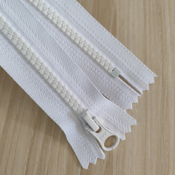ykk正品5号树脂白色黑色杏仁片闭口拉链 衣服口袋 裤子闭尾拉链