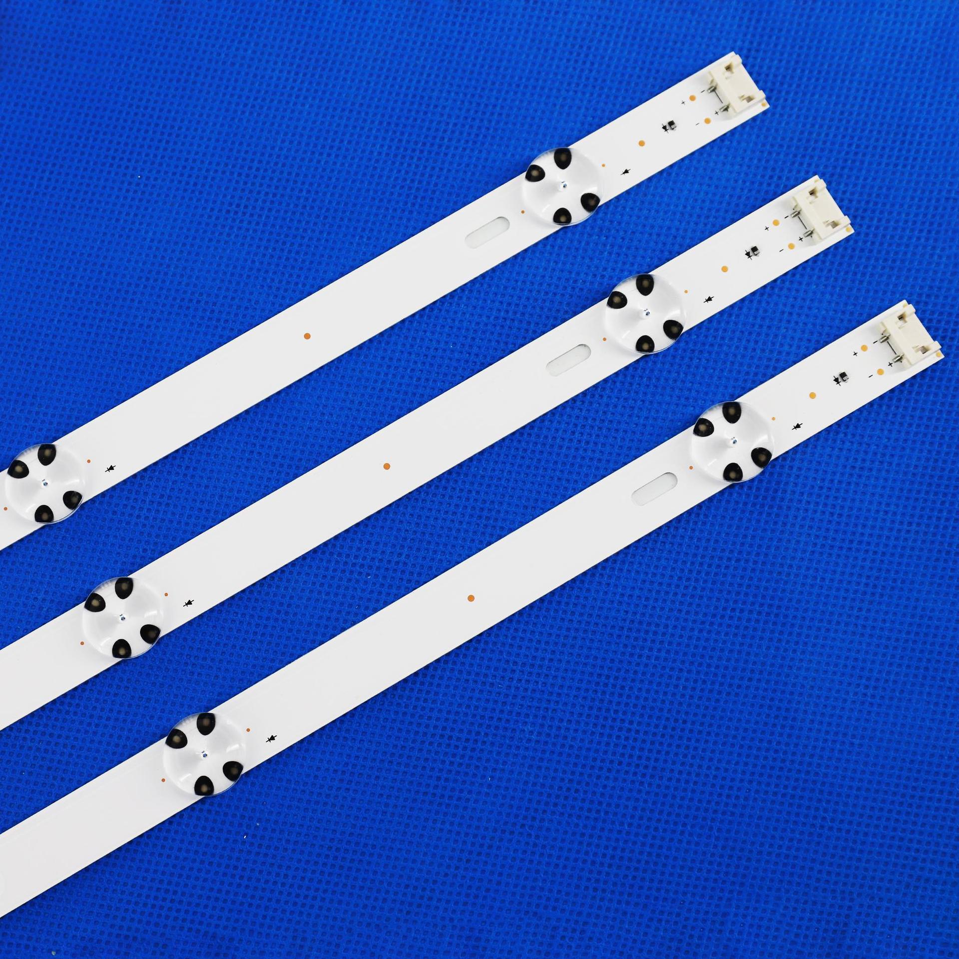new kit 3 pcs 7leds 830mm led backlight strip for lgtv 43uj6
