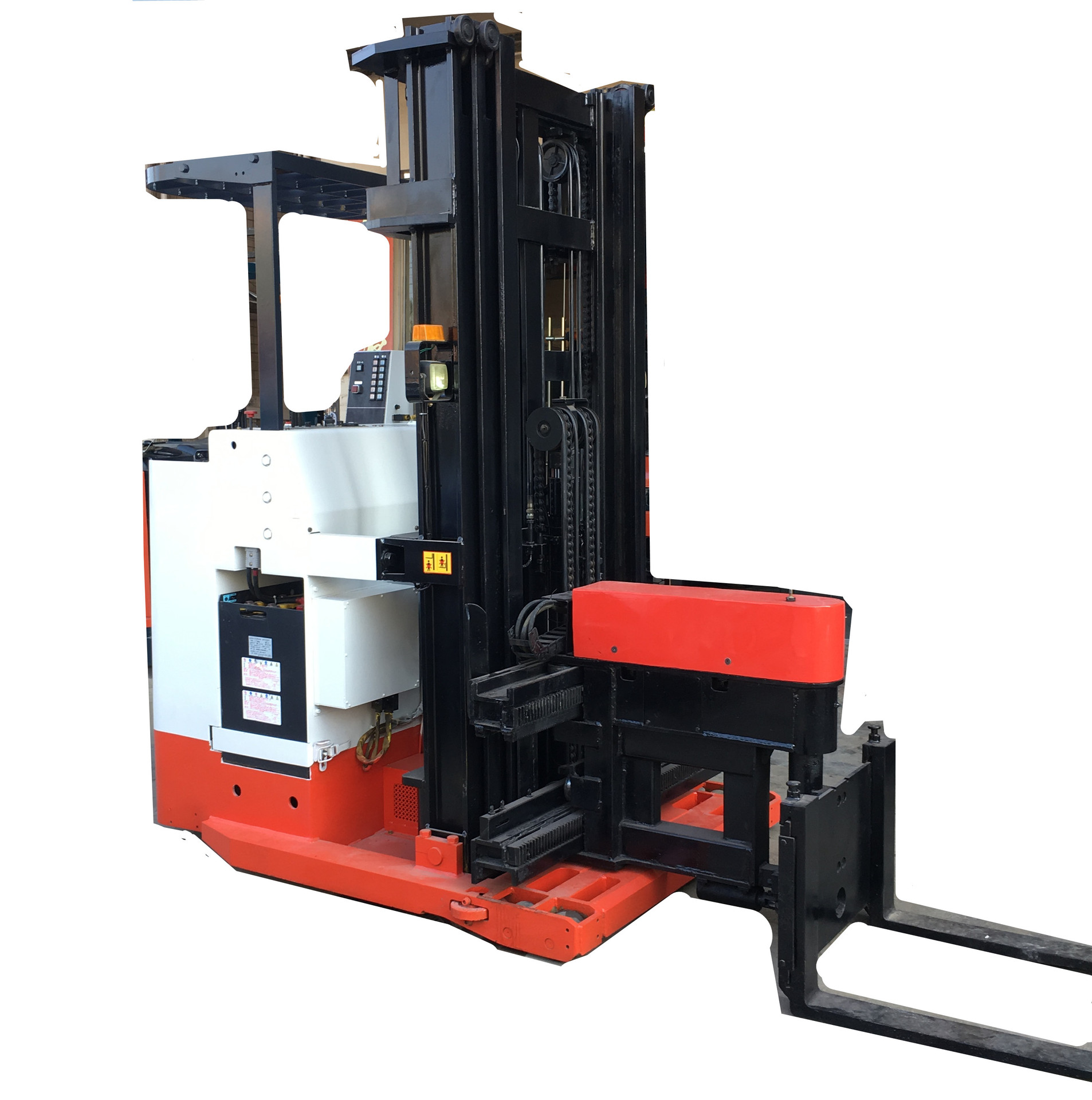 窄通道叉车出租1吨nichiyu站三向堆垛叉车三节门架升高5米叉车