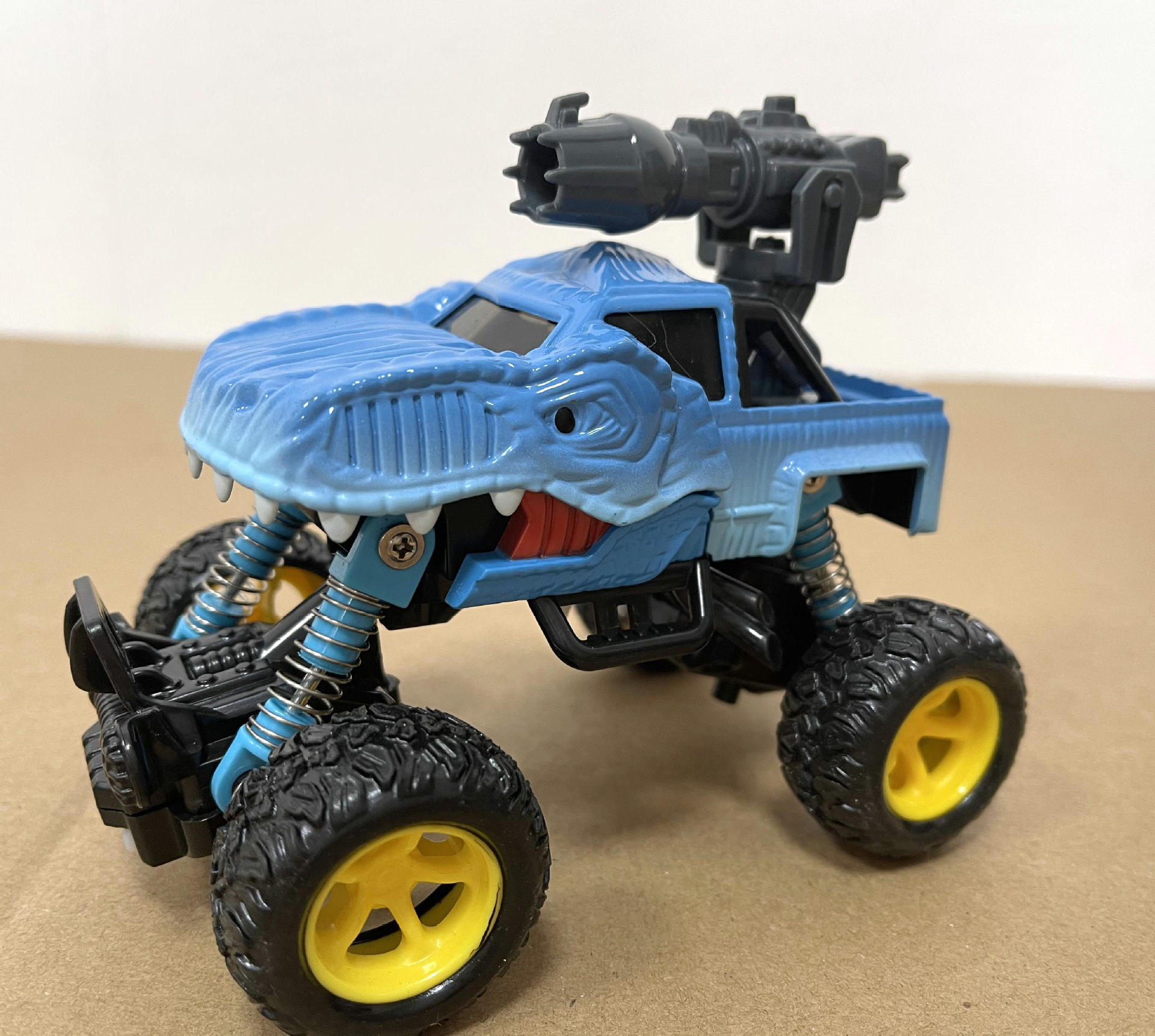 跨境亚马逊 恐龙合金车 恐龙卡车 合金车玩具 合金回力车