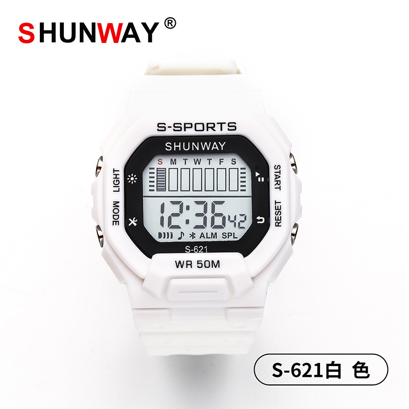 New Square Student Electronic Watch Men and Women Multi-Function Swimming Waterproof Electronic Watch Sports Outdoor Watch Wholesale