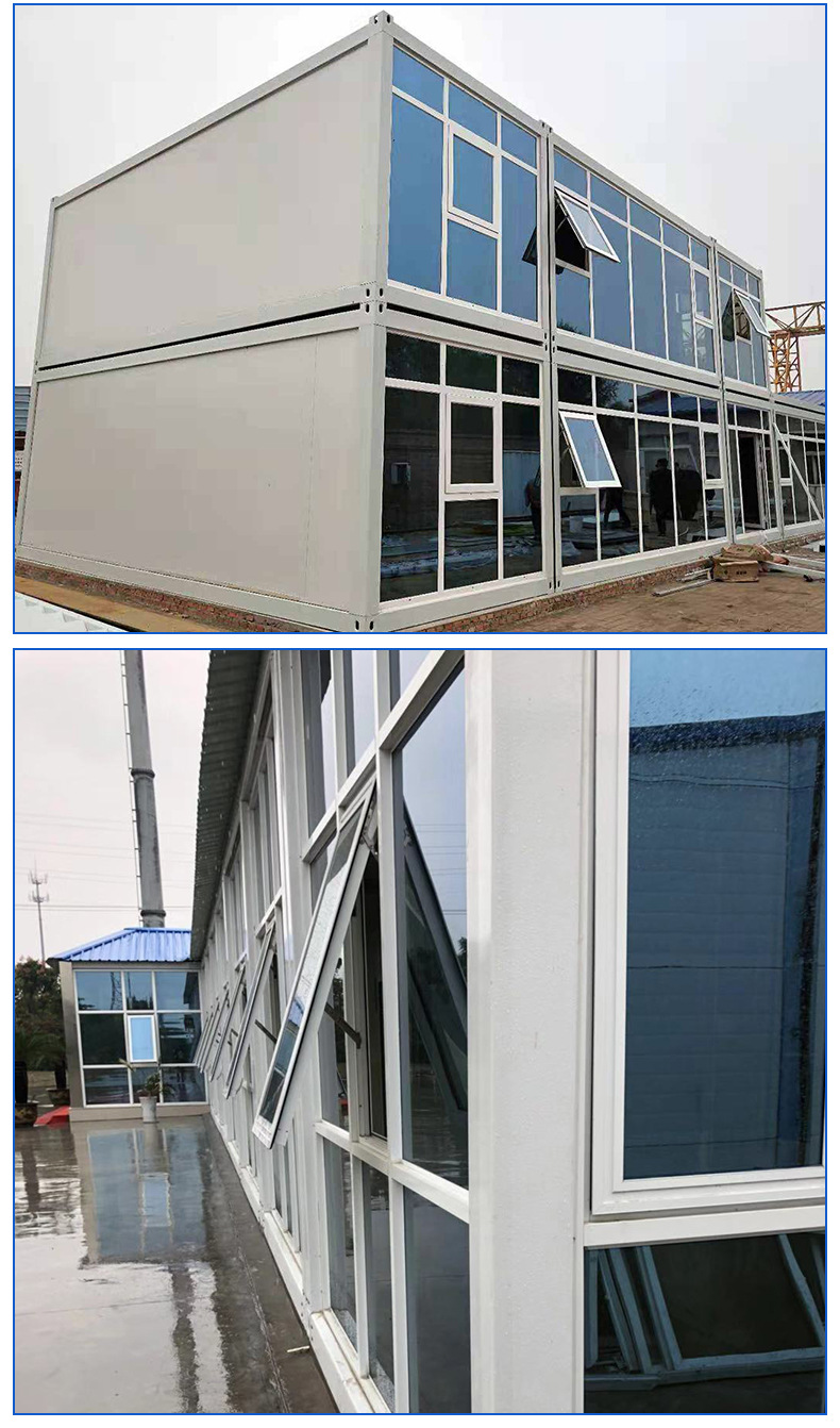 厂家供应玻璃幕集装箱房简易办公活动打包箱房商铺快拼箱房定制