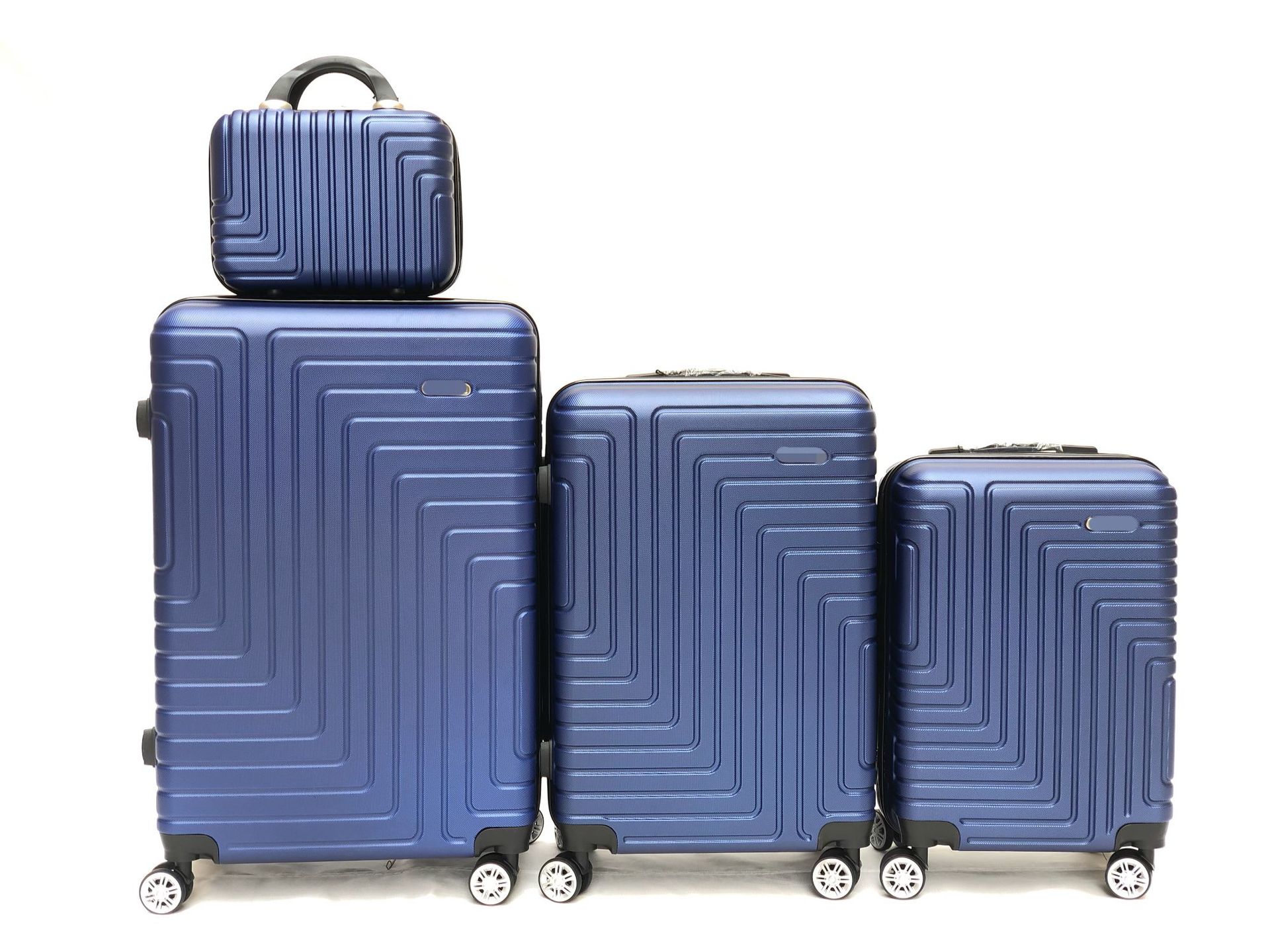 New Style ABS Material Trolley Case Luggage Suitcase Three-Piece Luggage Set Factory Wholesale