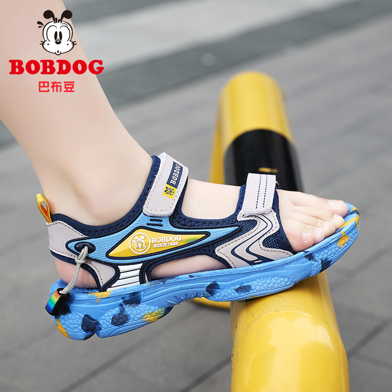 巴布豆儿童凉鞋男童2024新款夏季女孩软底中大童男孩子沙滩鞋外贸