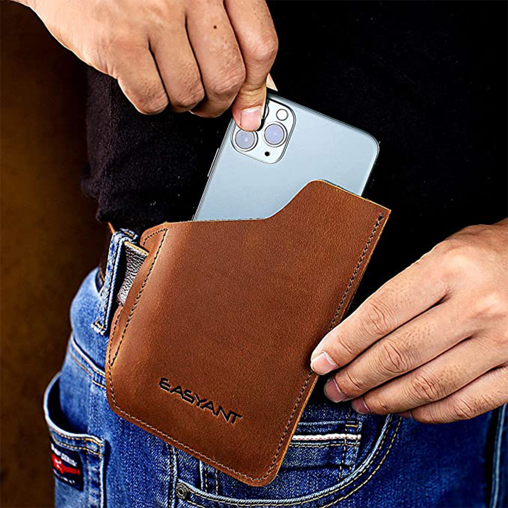 厂销现货多色挂腰手机袋户外运动手机便携腰包穿皮带手机收纳包