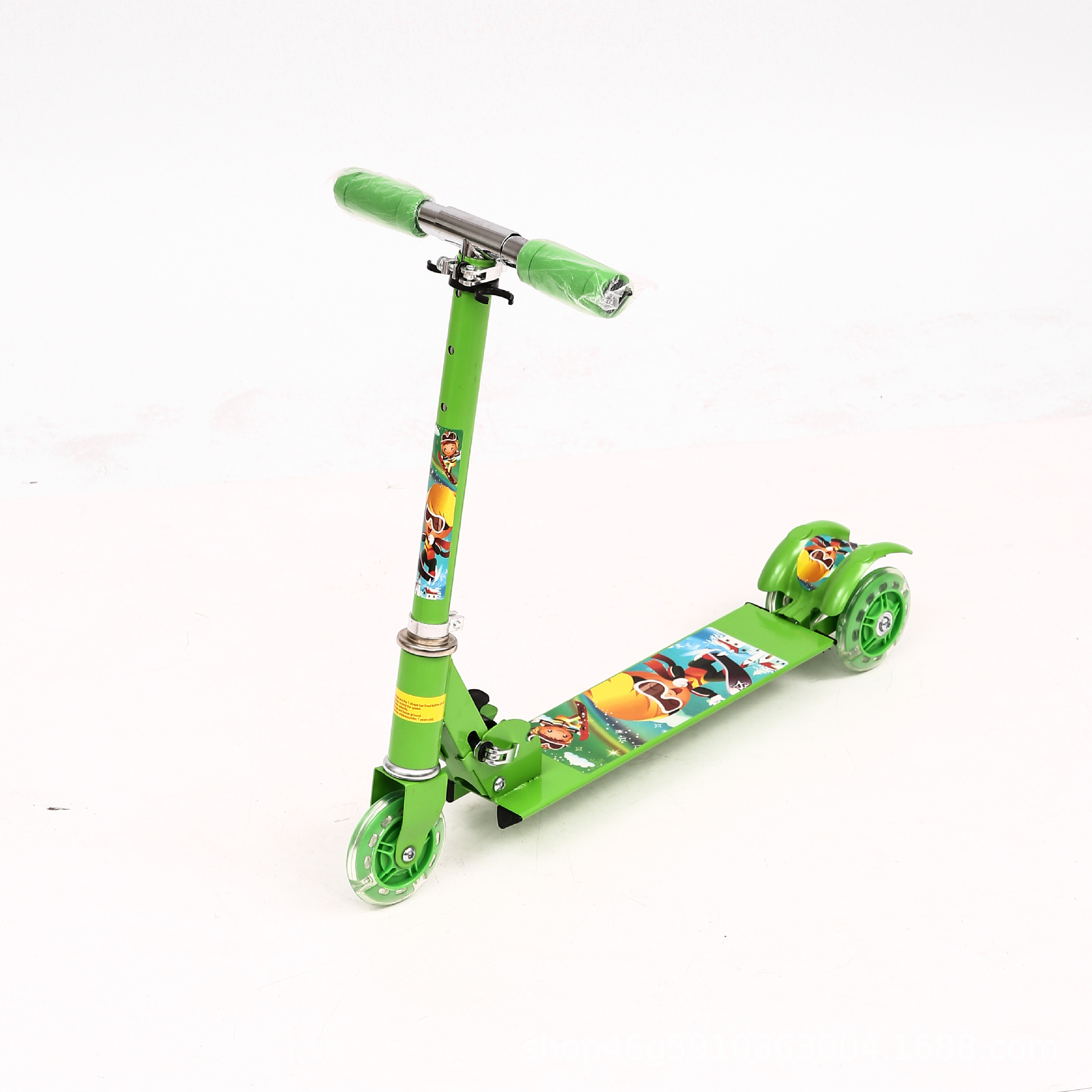 Factory Direct Supply Cartoon Children‘s 3-Wheel Scooter with Light Foreign Trade Promotion Scooter