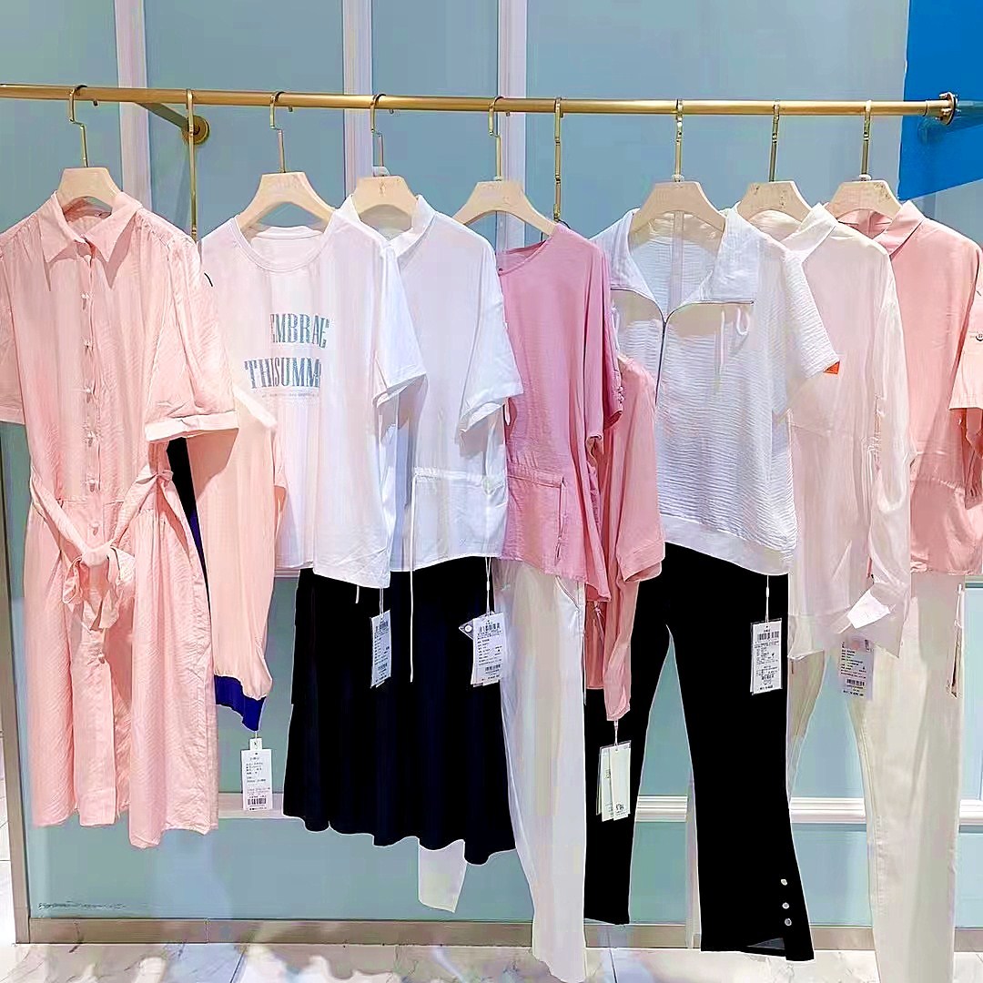 专柜品牌上衣连衣裙夏约布折扣女装尾货清仓货源撤柜女装批发走份