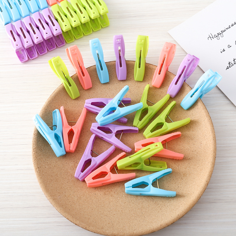 外贸原单尾单小夹子直销批发袜子小夹子多功能夹彩色夹功能衣夹内衣